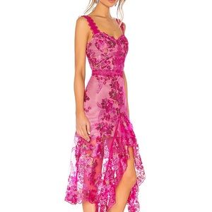 Pink floral lace revolve dress. From Bronx and Banco. Only worn once.
